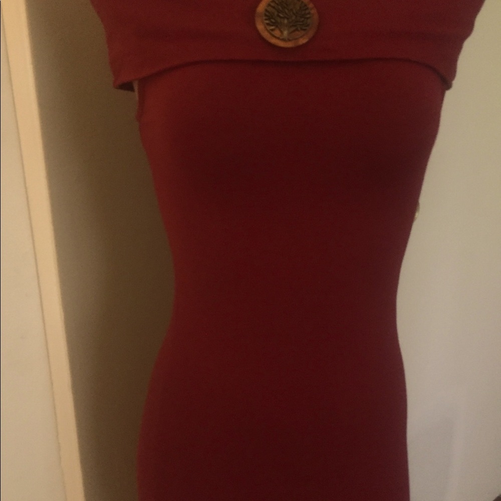 FASHION NOVA | SMALL | BURGUNDY | MIDI DRESS